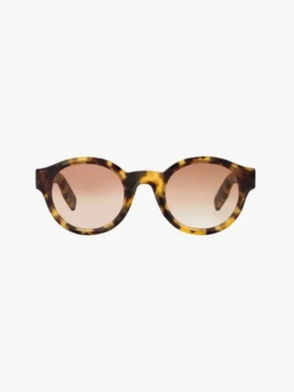 Kenzo Tortoiseshell Round Sunglasses with Brown Gradient Lenses